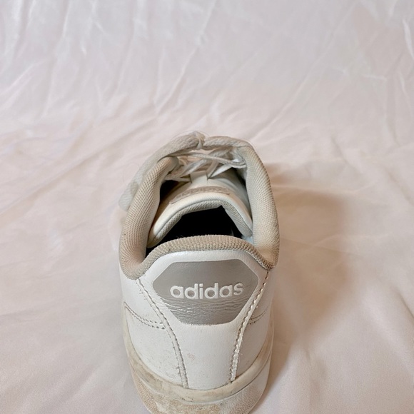 adidas Shoes Adidas White Tennis Shoes With Gray Stripes Poshmark